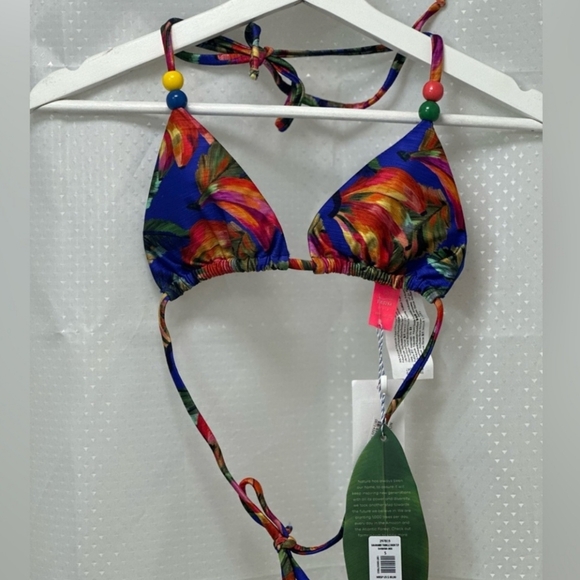 FARM Rio Bananamix String Bikini top Size Small NWT - Picture 2 of 12